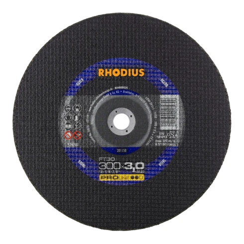 Rhodius Disque à Tronçonner FT30 Pour Tronçonneuses à Essence Et électriques, 300 X 3,0 X 22,23 Mm 4 Rhodius Disque à Tronçonner FT30 Pour Tronçonneuses à Essence Et électriques, 300 X 3,0 X 22,23 Mm – Image 2